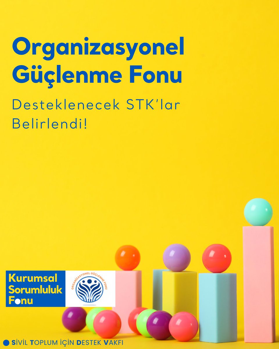 Sivil Toplum için Destek Vakfı (@destekvakfi) on Twitter photo 🎯 Organizasyonel Güçlenme Fonu ile STK’ların insan kaynakları kapasitesinin güçlenmesini #deSTeKliyoruz!
<a href="/KRMYonetim/">KRM Yönetim Danışmanlık</a> iş birliğiyle hayata geçirdiğimiz fon kapsamında desteklenecek STK’lar belirlendi.
Desteklenen STK’lar: <a href="/kodegisim/">KODA - Köy Okulları Değişim Ağı Derneği</a> & <a href="/BBOMizmir/">BBOMİzmirKoop</a>
🔗bit.ly/3F2kHcp 🎯 Organizasyonel Güçlenme Fonu ile STK’ların insan kaynakları kapasitesinin güçlenmesini #deSTeKliyoruz!
<a href="/KRMYonetim/">KRM Yönetim Danışmanlık</a> iş birliğiyle hayata geçirdiğimiz fon kapsamında desteklenecek STK’lar belirlendi.
Desteklenen STK’lar: <a href="/kodegisim/">KODA - Köy Okulları Değişim Ağı Derneği</a> & <a href="/BBOMizmir/">BBOMİzmirKoop</a>
🔗bit.ly/3F2kHcp