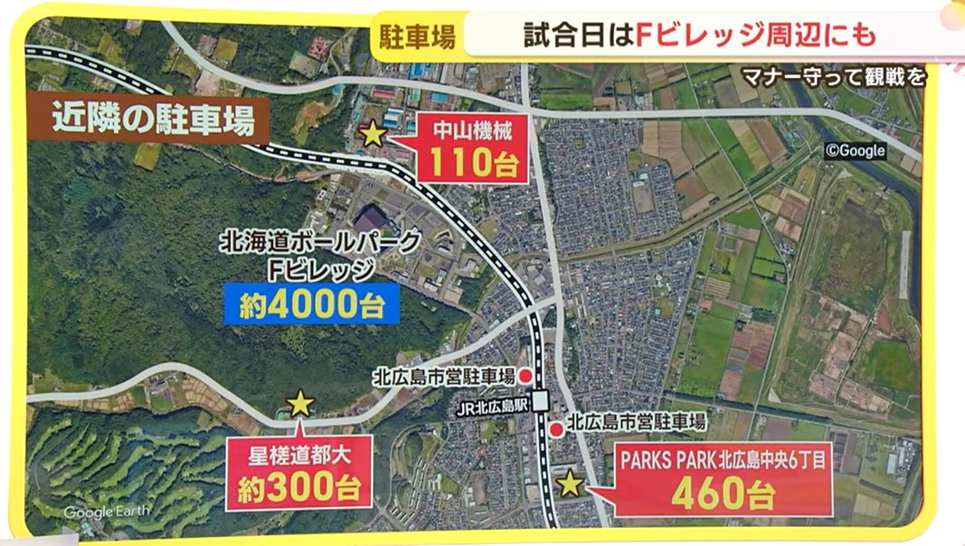 北広島市：試合の日にあふれる“迷惑駐車” 約4000台駐車場も満杯】 HTB
