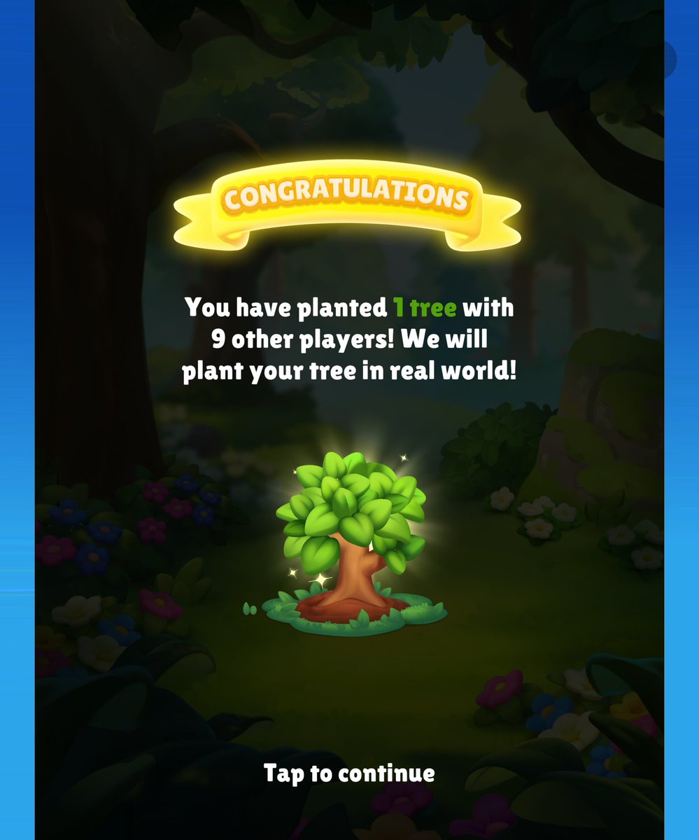 I love this feeling of planting a tree 🌳

<a href="/CandyCrushSaga/">Candy Crush Saga</a> players spend $1 billion a year. <a href="/RoyalMatch/">Royal Match</a> players do the same—billions spent without real purpose.

Now imagine how many billions could be spent in <a href="/MyLovelyPlanet1/">My Lovely Planet</a>, all while supporting an incredible mission.

$MLC