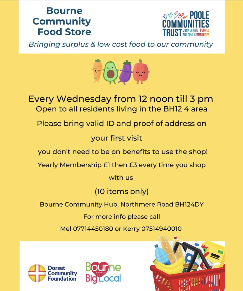 We love to see our grant-making in action. PooleCommunities Trust's Bourne Community Store helps distribute donated and unsold food to people on low incomes. For just £1 membership they can buy ten good quality items for £3 every week. Simple but brilliant.