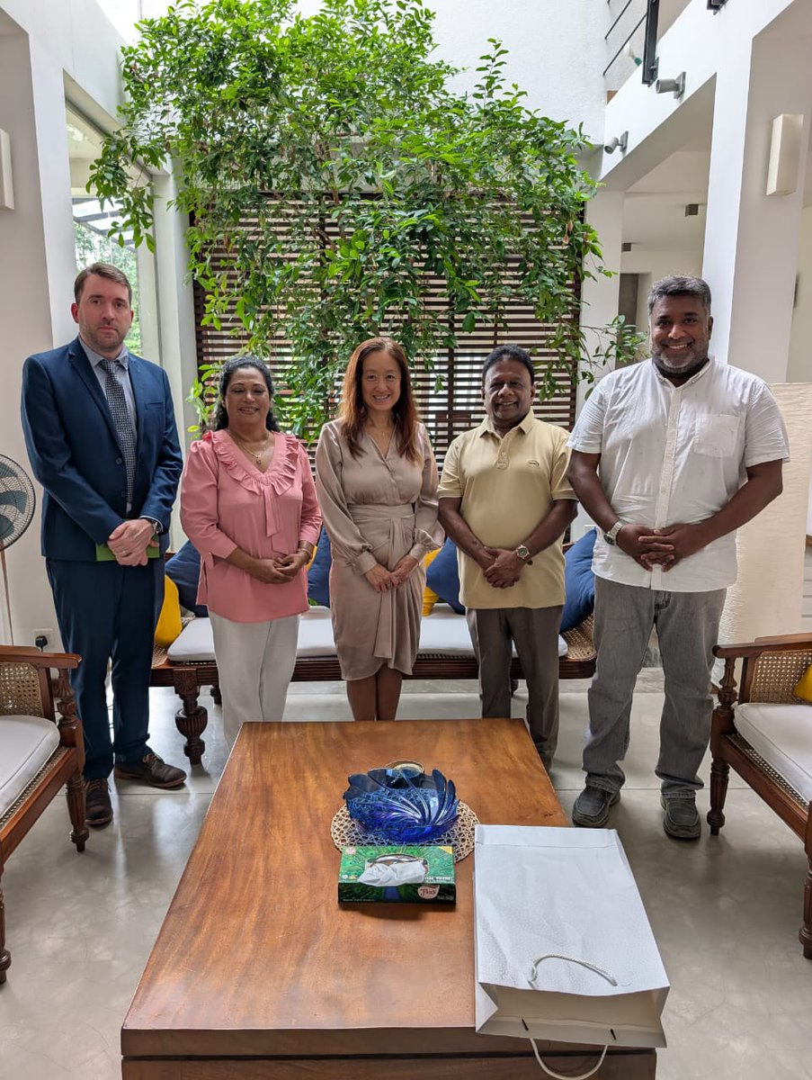 Dullas Alahapperuma (@dullasofficial) on Twitter photo Honored to welcome 🇺🇲Ambassador H.E. Julie Chung <a href="/USAmbSL/">Ambassador Julie Chung</a> to my residence today for a cordial & constructive discussion. We exchanged views on the current political landscape in 🇱🇰, the new administration in the 🇺🇲, economic cooperation, & bilateral relationship. Grateful for Honored to welcome 🇺🇲Ambassador H.E. Julie Chung <a href="/USAmbSL/">Ambassador Julie Chung</a> to my residence today for a cordial & constructive discussion. We exchanged views on the current political landscape in 🇱🇰, the new administration in the 🇺🇲, economic cooperation, & bilateral relationship. Grateful for