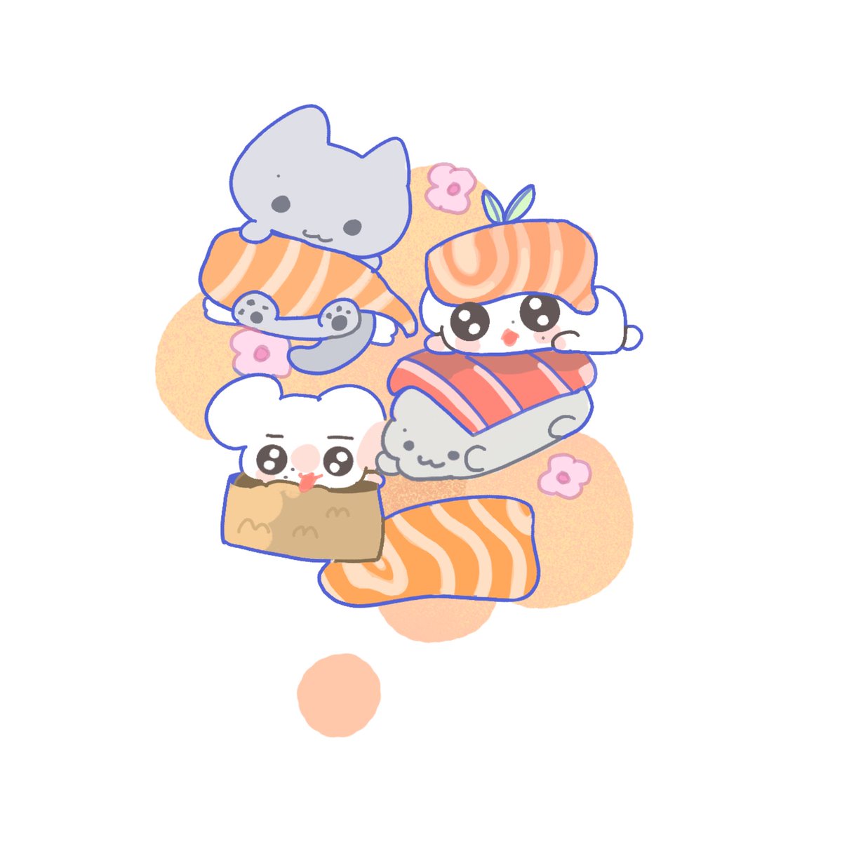 #쥬빵
三文鱼🍣