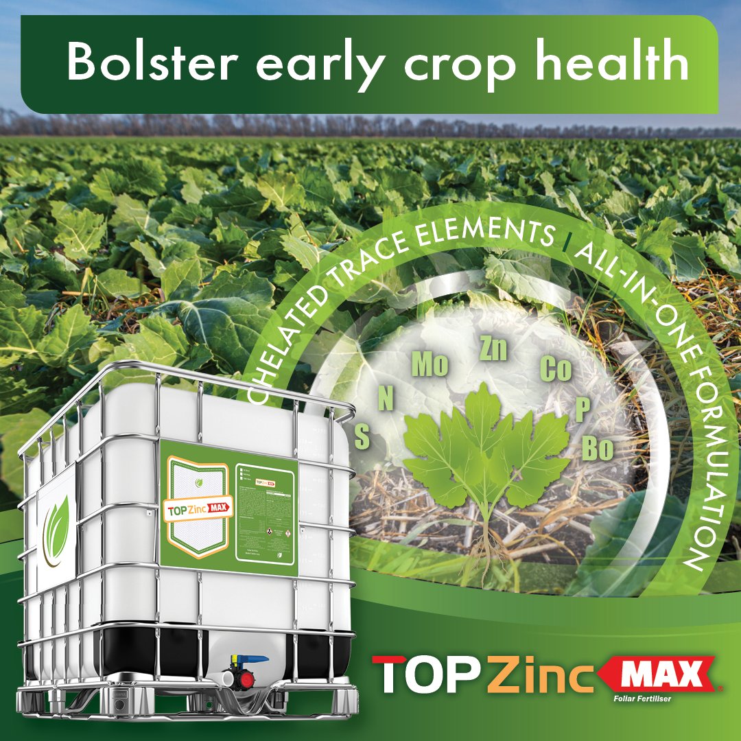 Innovation in every drop.

TOPZinc Max sets the new standard in phytostimulants.

✅ Boosts early crop health
✅ EDTA-chelated traces
✅ Stress protection
✅ No additives needed

Available in 10L, 110L, 500L &amp; 1000L.

#TOPZincMax #FulltecMax #CropHealth #SmartNutrition