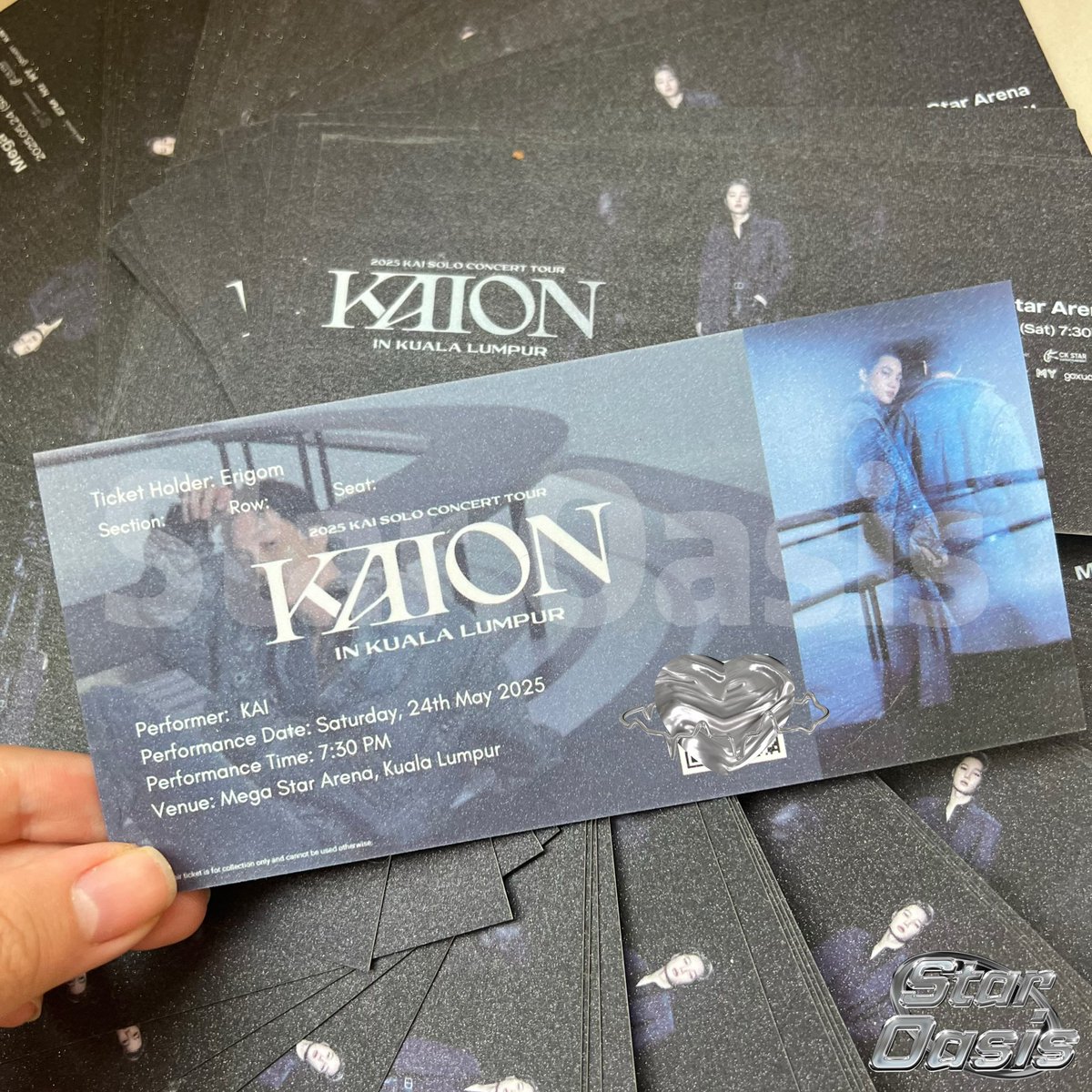 staroasis_'s tweet photo. 🤎2024 KAI SOLO CONCERT TOUR <KAION>

🎫Souvenir Ticket  
💰7/1 10/2
⏰2-8PM at Mega Star Arena, will update location before 2pm

#KAIONinKL #kai #EXOKAI https://t.co/CXCJH7zWez