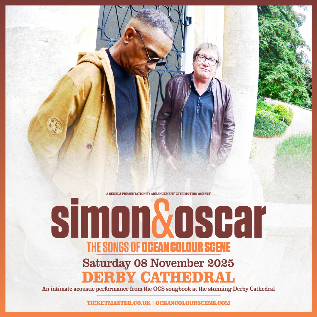 Simon &amp; Oscar will be bringing their intimate acoustic performance from the OCS songbook to the beautiful Derby Cathedral on Saturday 8th November! Tickets onsale 10am Friday from Ticketmaster - ticketmaster.co.uk/event/1F0062B4…