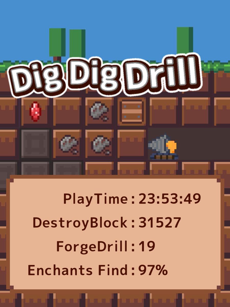 Repea2mark's tweet photo. I reached the 999th floor!
app "DigDigDrill"
iOS:https://t.co/9PDJ60HjUr
Android:https://t.co/4YfC2VsDbn
#DigDigDrill https://t.co/jQOmm1UXVe