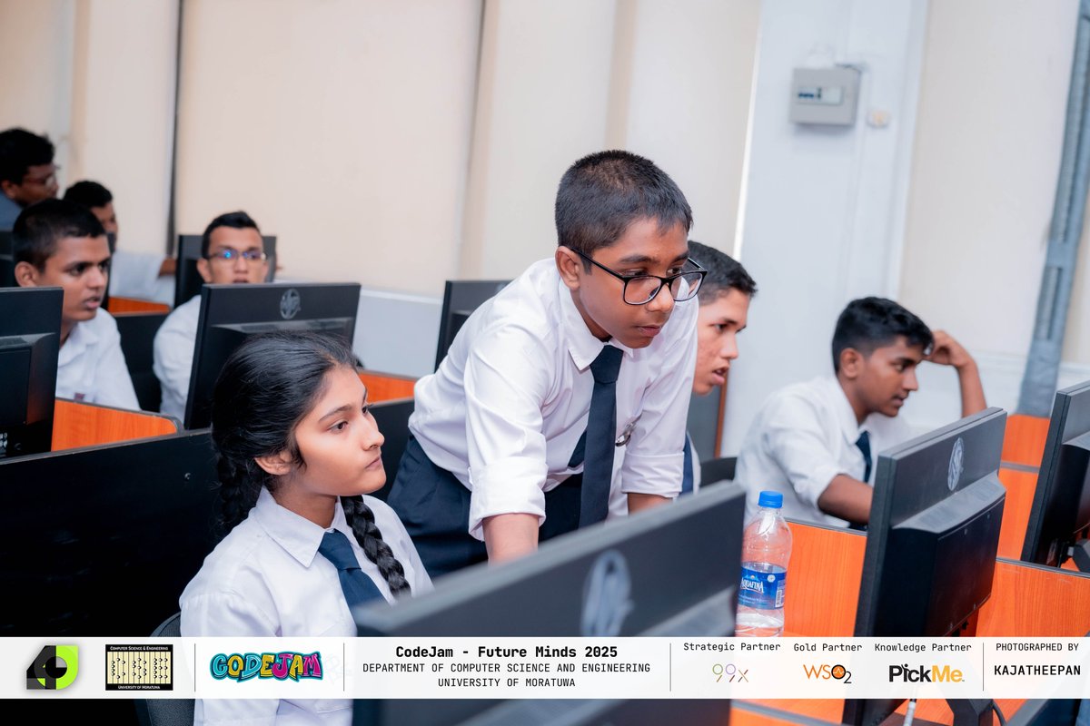 cse_uom's tweet photo. 📸 Future Minds 2025 From bright ideas to bold energy, relive the vibe of the competition with our top highlights! 👉 Swipe through the best moments! #CSE #UoM #CSE40 #FutureMinds #CodeJamByCSE https://t.co/n6zpzTdm1x
