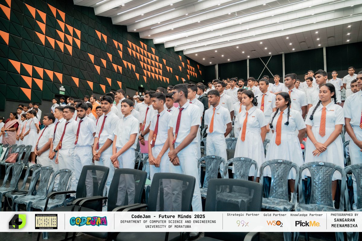 cse_uom's tweet photo. 📸 Future Minds 2025 From bright ideas to bold energy, relive the vibe of the competition with our top highlights! 👉 Swipe through the best moments! #CSE #UoM #CSE40 #FutureMinds #CodeJamByCSE https://t.co/n6zpzTdm1x