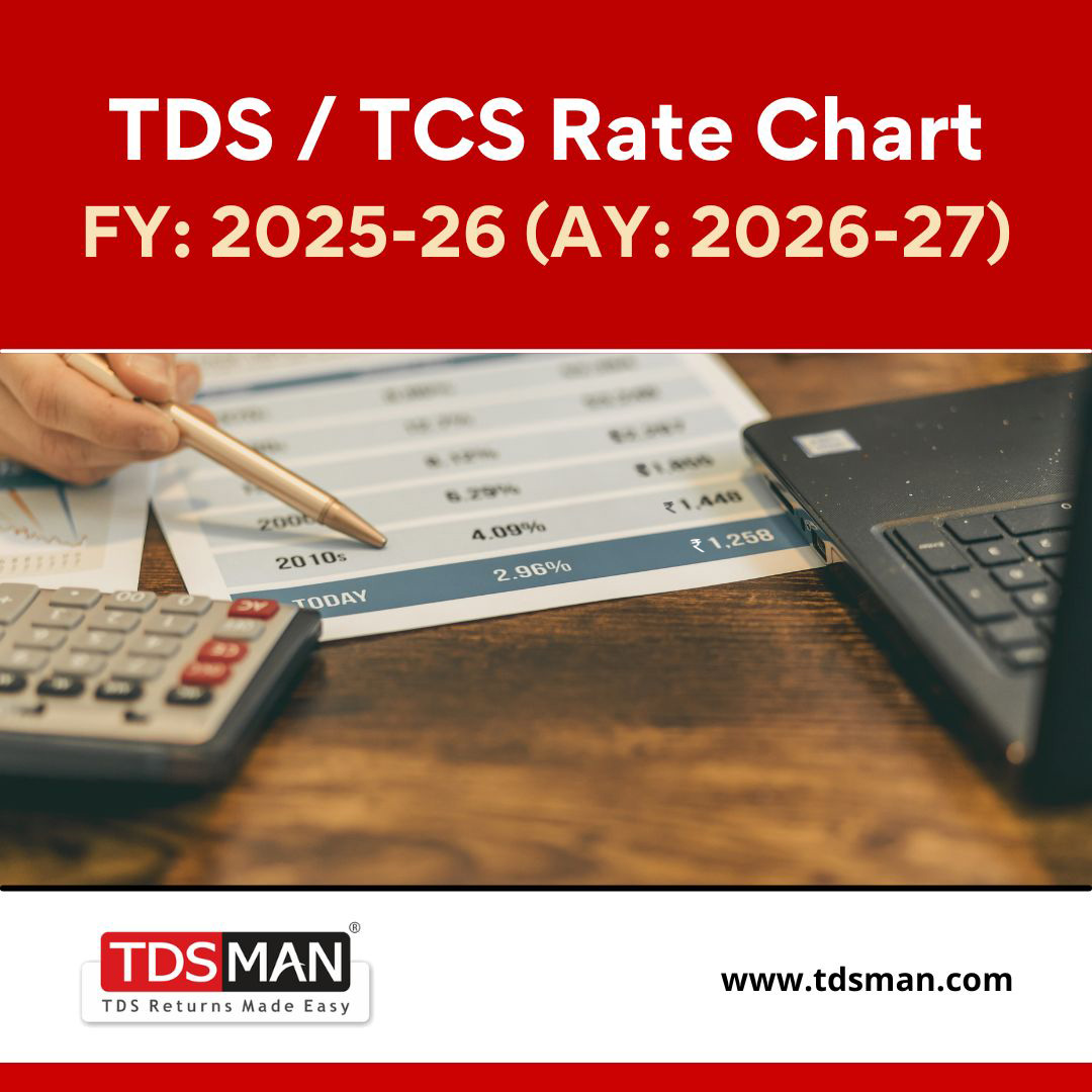 TDS_MAN's tweet image. TDS / TCS Rate Chart FY: 2025-26 (AY: 2026-27)

The TDS &amp;amp; TCS Rate Chart for Financial Year : 2025-26 (Assessment Year : 2026-27) has been posted in the TDSMAN Blog.
📖👇

Click here: wp.me/p8IvXm-4fi

#TDSMAN #RateChart #tdsrate #tcsrate #TDSRETURN #tdsfiling #TDS #TCS