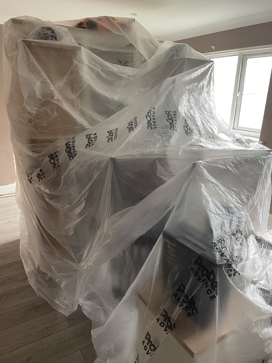 Covered … 
#painter 
#cover 
#preparation