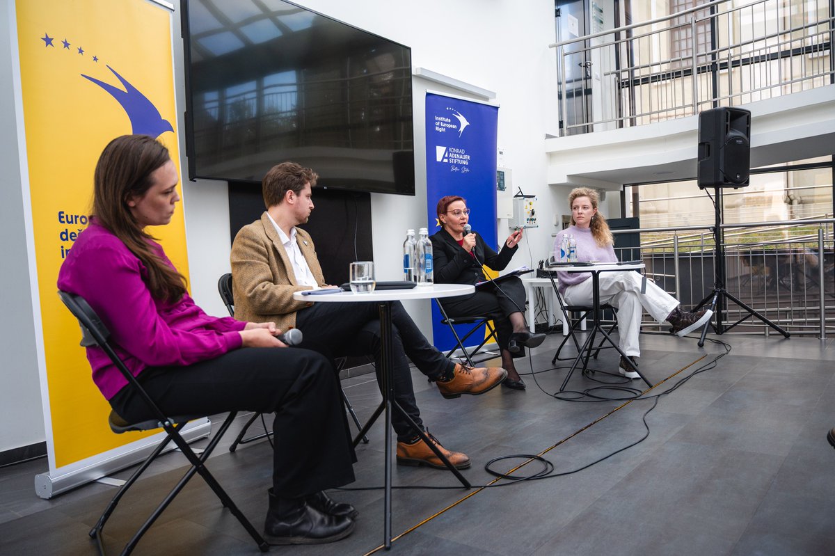IER_ThinkTank's tweet photo. As part of the “Talking Politics” series with @KAS_Baltic, we visited Kėdainiai to discuss past and present wars — and how to build civic resilience to propaganda. 

With Augustė Zamuškevičiūtė of @CivicResilience, MP Daiva Ulbinaitė and journalist Jurga Bakaitė. https://t.co/l97JAhYdqB