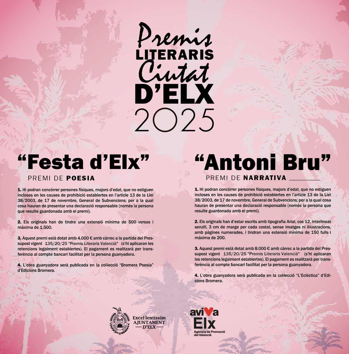PREMIS LITERARIS CIUTAT D'ELX 2025