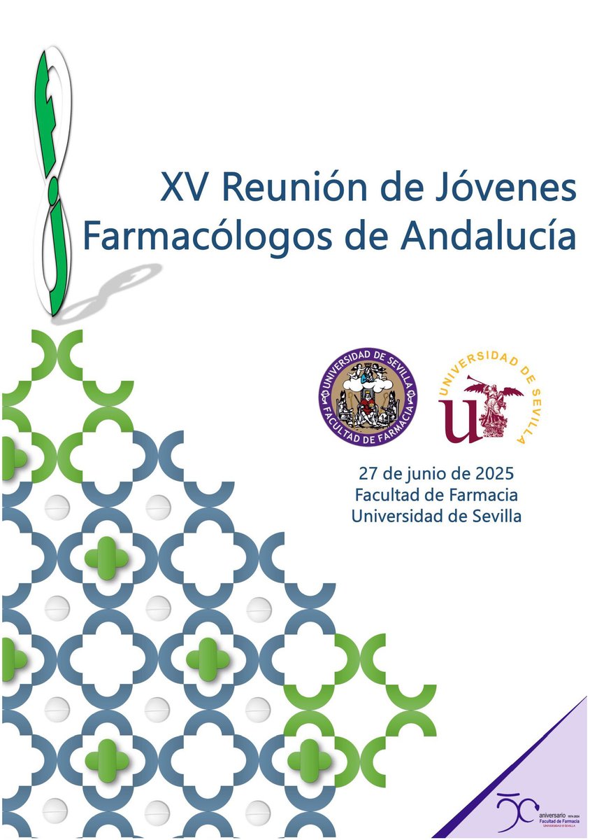 SEFarmacología (@socesfar) on Twitter photo ¡Se amplía el plazo del 23 de mayo al 4 de junio para la inscripción y el envío de comunicaciones para la próxima XV Reunión de Jóvenes Farmacólogos de Andalucía!
📍Facultad de Farmacia de la <a href="/unisevilla/">Universidad de Sevilla</a>
📅 27 de junio
Aquí tienes más información:
socesfar.es/https-www-soce… ¡Se amplía el plazo del 23 de mayo al 4 de junio para la inscripción y el envío de comunicaciones para la próxima XV Reunión de Jóvenes Farmacólogos de Andalucía!
📍Facultad de Farmacia de la <a href="/unisevilla/">Universidad de Sevilla</a>
📅 27 de junio
Aquí tienes más información:
socesfar.es/https-www-soce…