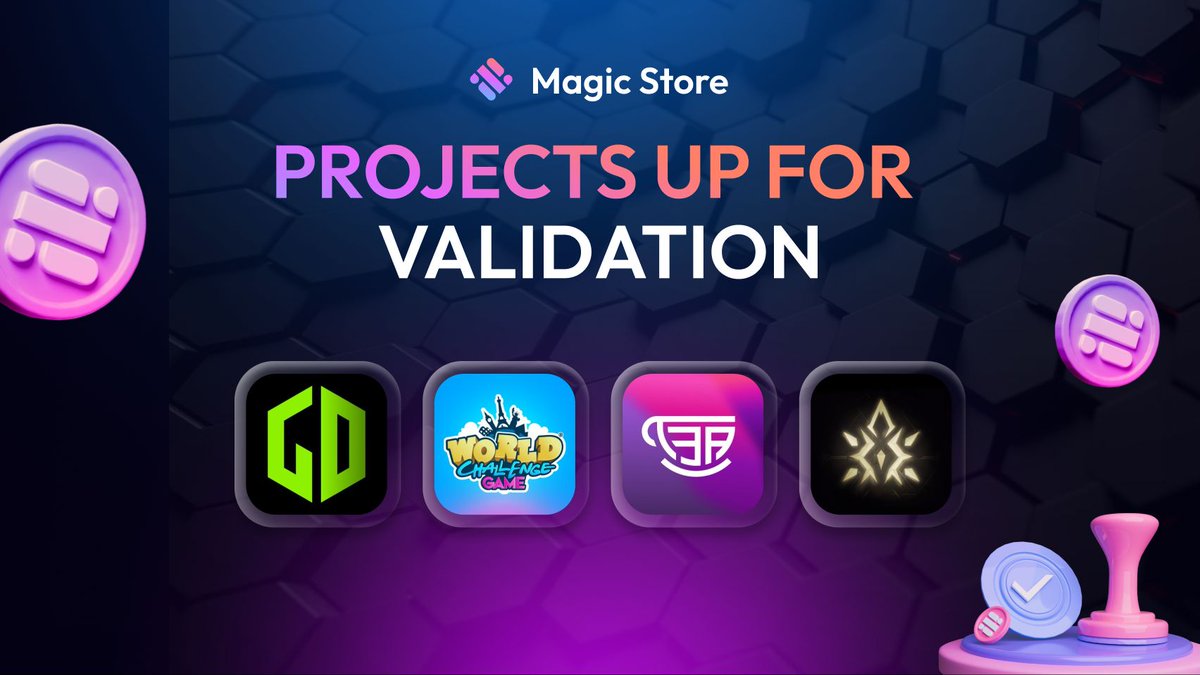 👀 Fresh Web3 projects just dropped in the Magic Store!

They’re up for validation and your vote can help them make it in 👇

🔹 <a href="/GroFi_Dex/">GroFi Dex</a> 
🔹 <a href="/WorldChallengeG/">World Challenge Game</a> 
🔹 <a href="/TeaFi_Official/">Tea-Fi | Crypto Super App☕️</a> 
🔹 <a href="/avariksaga/">Avarik Saga</a>

🗳️ Who’s getting your vote this week? 

✨ Support your favorites and help shape