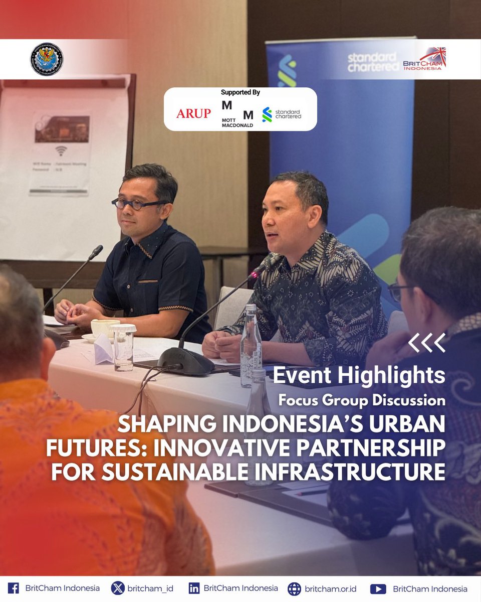 BritCham_ID's tweet photo. On 9 May 2025, the British Chamber of Commerce (BritCham) Indonesia convened a series of Focus Group Discussions (FGDs) in preparation for the upcoming International Conference on Infrastructure (ICI).
Full post — https://t.co/1eZ4EI0GZt
#BritChamID https://t.co/0P2YuYGHvY