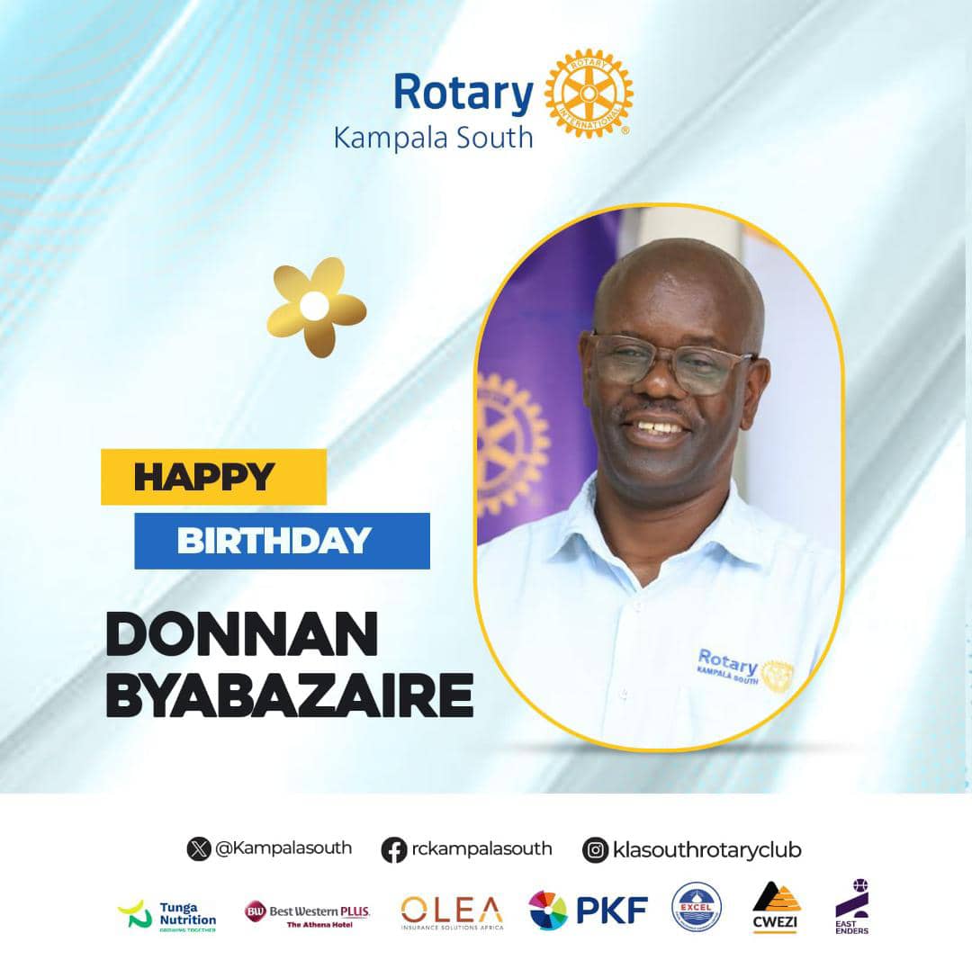 Happy birthday Donnan 🍰🎂 
#Rotary #RotaryKampalaSouth
