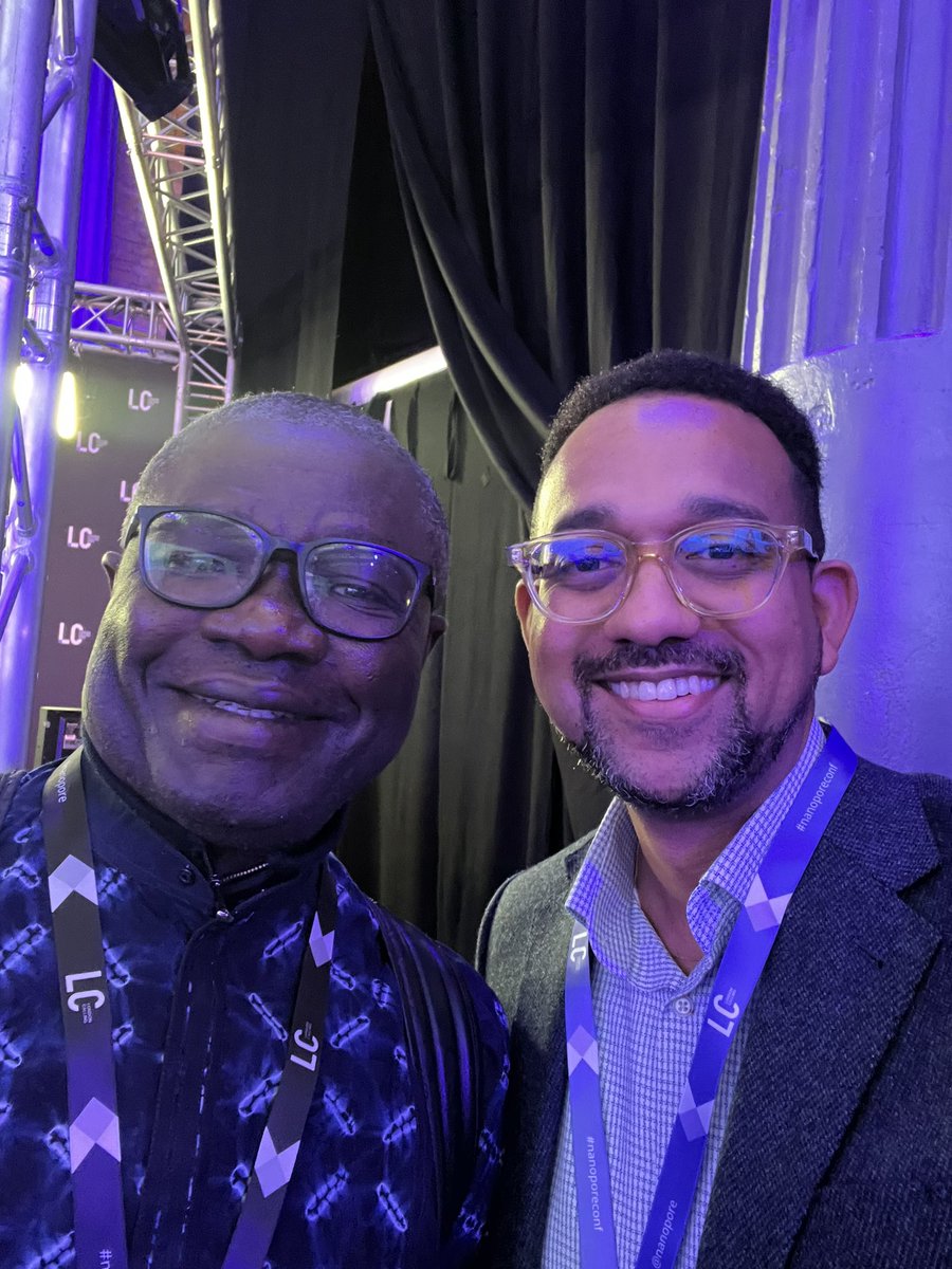 Yaw Bediako (@yawbediako_) on Twitter photo Day one at <a href="/oxfordnanopore/">Oxford Nanopore</a> #LondonCalling2025… excited to be sharing the work <a href="/YemaachiBio/">Yemaachi Biotech</a> is doing diversify cancer genomics. Also hanging out with Prof <a href="/christian_happi/">Christian T. Happi</a> a giant in African genomics research. Day one at <a href="/oxfordnanopore/">Oxford Nanopore</a> #LondonCalling2025… excited to be sharing the work <a href="/YemaachiBio/">Yemaachi Biotech</a> is doing diversify cancer genomics. Also hanging out with Prof <a href="/christian_happi/">Christian T. Happi</a> a giant in African genomics research.