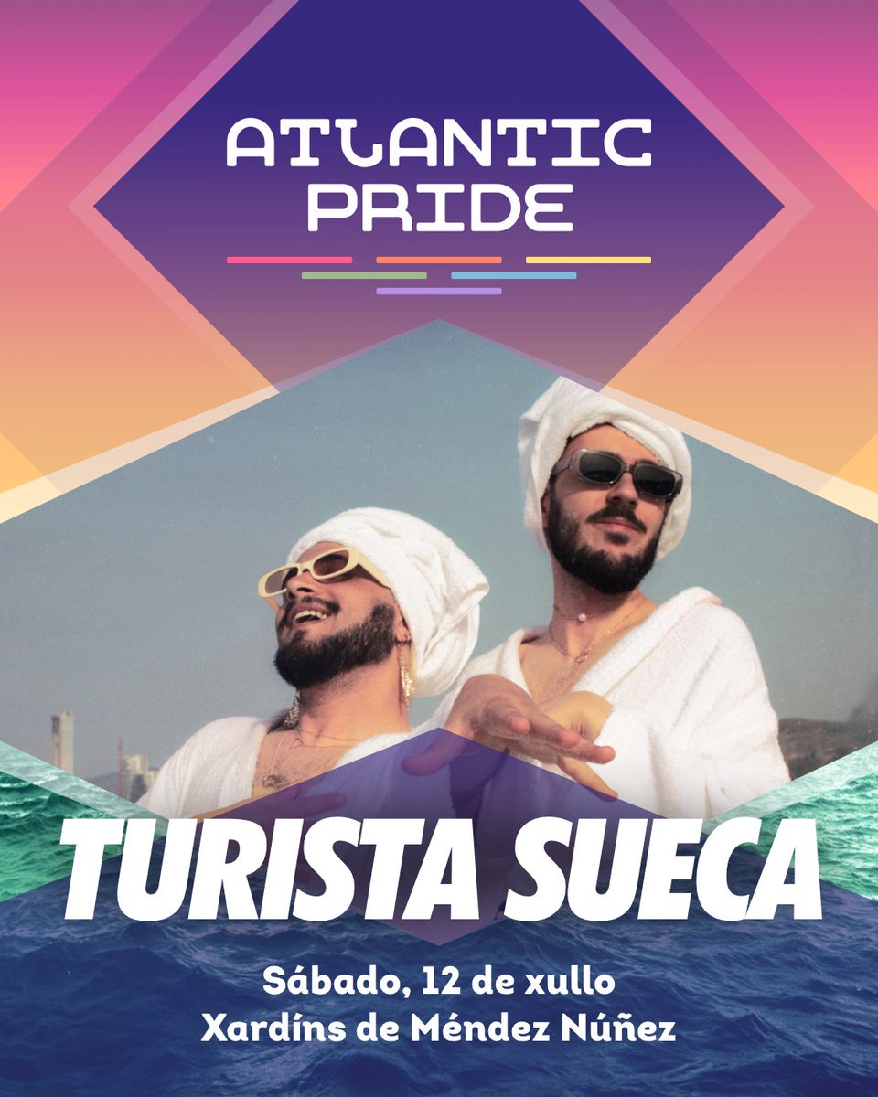 Atlantic Pride (@atlantic_pride) on Twitter photo 🧳<a href="/turistasueca/">Turista Sueca</a> súmase ao #AtlanticPride2025! e trae na maleta moito electro e mamarrachismo.
💊Veñen con risas, baile e retranca, algúns síntomas do seu TDH: Trastorno de Déficit de Heterosexualidade...Prepararvos!
#OrgulloDoNorte🏳️🌈🏳️⚧️🌊
ℹ️
Programa: atlanticpride.es/programa-2025/ 🧳<a href="/turistasueca/">Turista Sueca</a> súmase ao #AtlanticPride2025! e trae na maleta moito electro e mamarrachismo.
💊Veñen con risas, baile e retranca, algúns síntomas do seu TDH: Trastorno de Déficit de Heterosexualidade...Prepararvos!
#OrgulloDoNorte🏳️🌈🏳️⚧️🌊
ℹ️
Programa: atlanticpride.es/programa-2025/