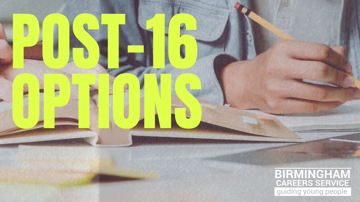 Aged 16 and wondering what’s next? In the UK, your post-16 options include:

✅ A-Levels
🔧 T Levels
🏫 Apprenticeships
📚 Vocational/technical courses
💼 Work + part-time study
Explore your path 👉 birminghamcareersservice.co.uk/post-16-options

#Post16 #Careers