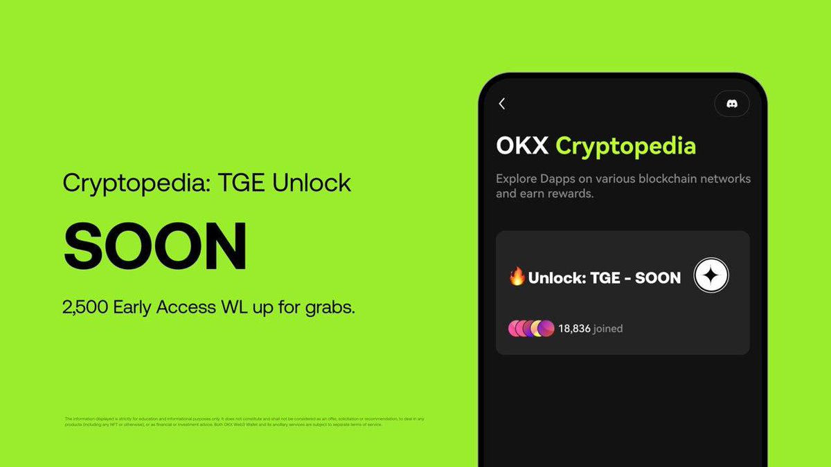 🔥 OKX's 2nd IDO: $SOON whitelist event with <a href="/soon_svm/">SOON - Solana Optimistic Network (Mainnet Arc)</a> is live! 

Win a spot to buy $100 USDC (2500 $SOON, FCFS). 1st IDO did 4x ($1000)! Only 17.5 hrs left until the snapshot on May 22, 1 AM UTC. 

Don’t miss out! 

🧵 [1/4]