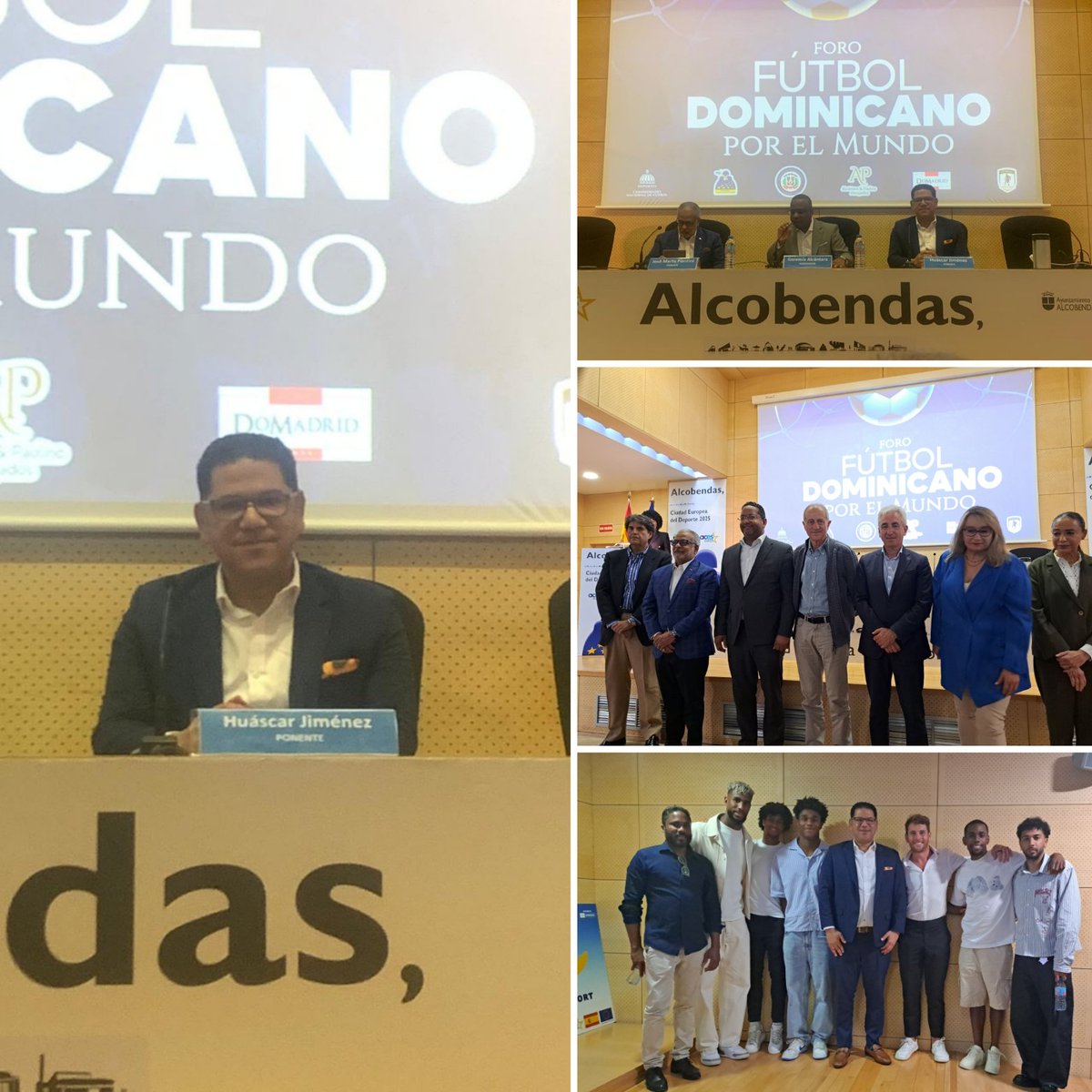 huascarjp's tweet photo. Agradezcemos @BennyMetz por habernos  invitado a formar parte del equipo organizativo del primer <<Foro de Fútbol Dominicano por el Mundo>> y brindarnos la oportunidad de participar como ponente en el Panel 3, titulado: <<Dominicana como destino para la Inversión en el Fútbol>>. https://t.co/rhzFJkOOtt