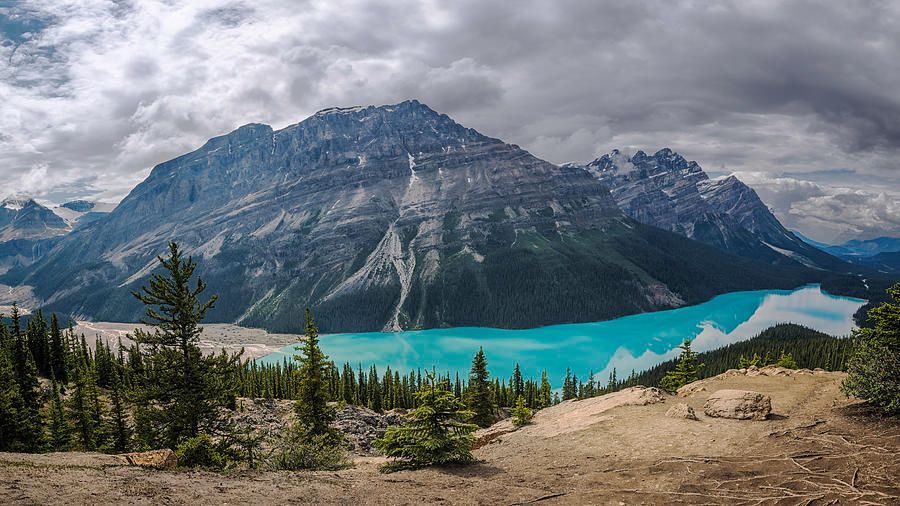 Peyto Lake Banff buff.ly/fFDug1V #peytolake #Banff #nationalparks #Canada #rockies #Canadian #canadianrockies #mountains #lake #turquoise <a href="/joancarroll/">Joan Carroll</a>