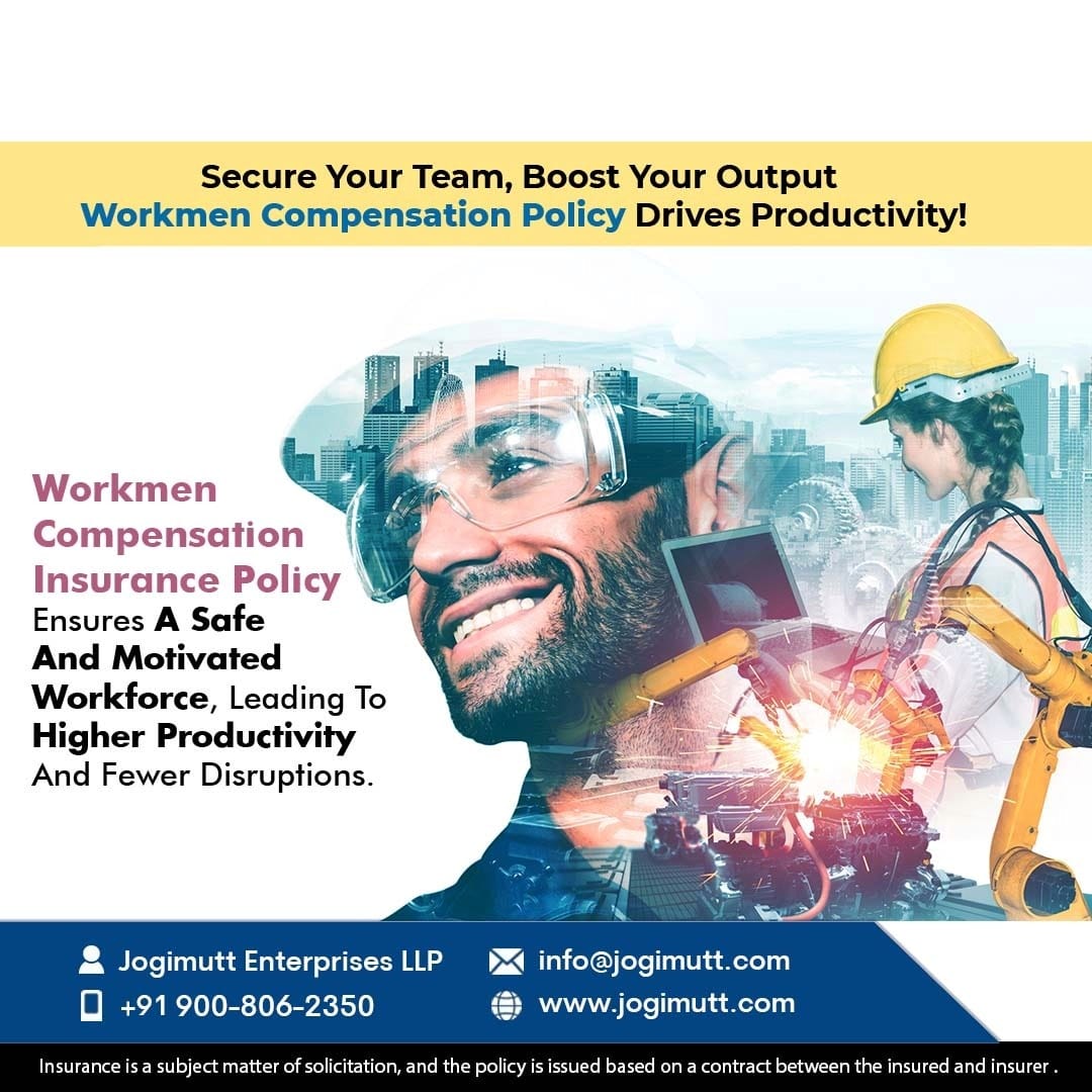 jogimuttent's tweet image. Secure Your Team, Boost Your Output 🚀
Workmen Compensation Insurance isn&apos;t just a legal checkbox-it&apos;s an investment in your workforce&apos;s well-being
Protect your team. Power your progress. 
#WorkmenCompensation #General Insurance #Jogimuttent #Jogimutt #Bangalore #Insure