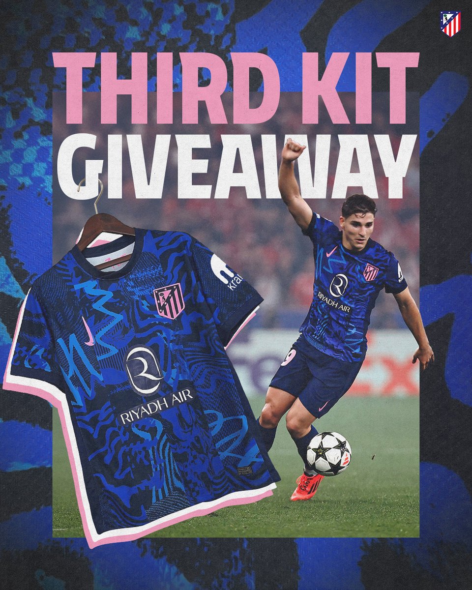 AtlΓ©tico de Madrid (@atletienglish) on Twitter photo π¨ THIRD KIT GIVEAWAY! π¨
1οΈβ£ Follow <a href="/atletienglish/">AtlΓ©tico de Madrid</a>
2οΈβ£ RT & like this tweet π¨ THIRD KIT GIVEAWAY! π¨
1οΈβ£ Follow <a href="/atletienglish/">AtlΓ©tico de Madrid</a>
2οΈβ£ RT & like this tweet
