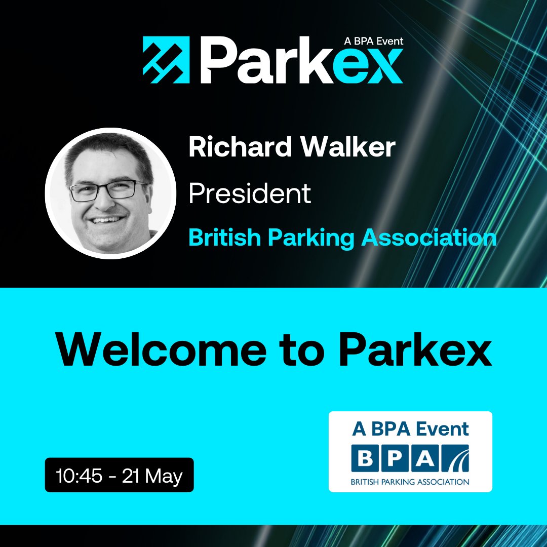 Your BPA Live stage kicks off at 10:45 today with Richard Walker, President at the BPA. 🅿️

#Parking #Parkex25 #Makingparkingeasier
