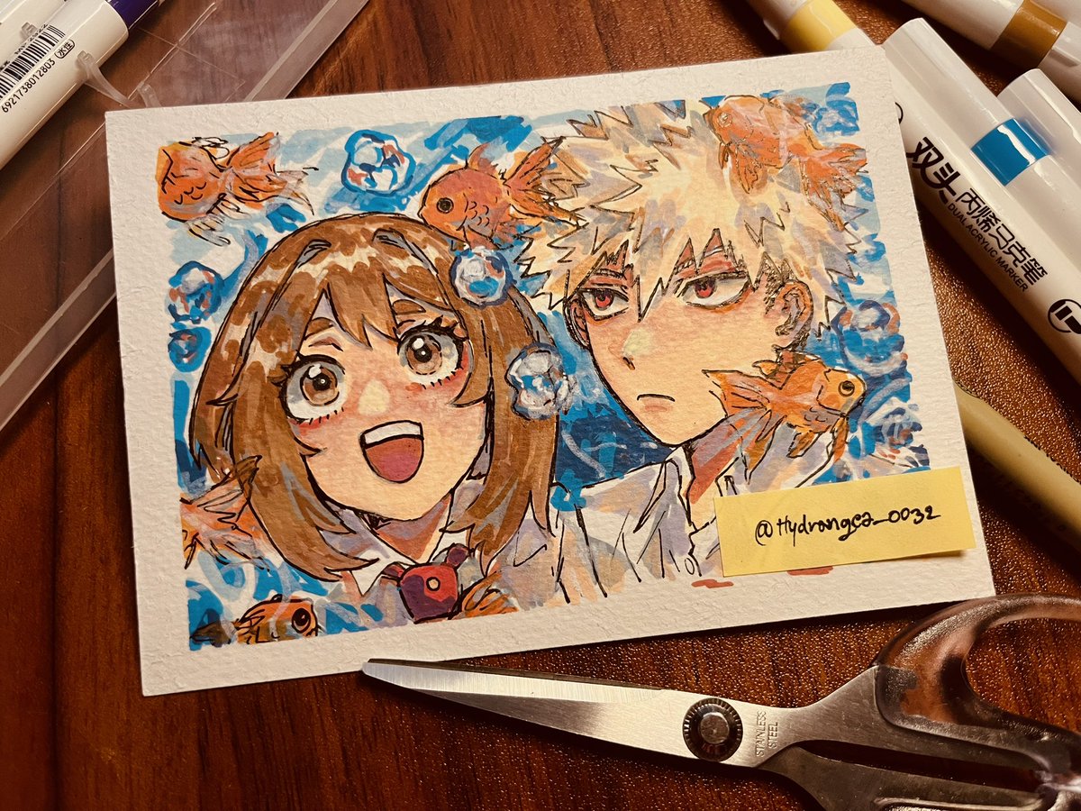 Hydrangea_0032's tweet photo. ไม่ได้จับมาร์คเกอร์นานม๊ากกกกกกก
#คัตชาโกะ #kacchako https://t.co/Uxfkzrmr6W