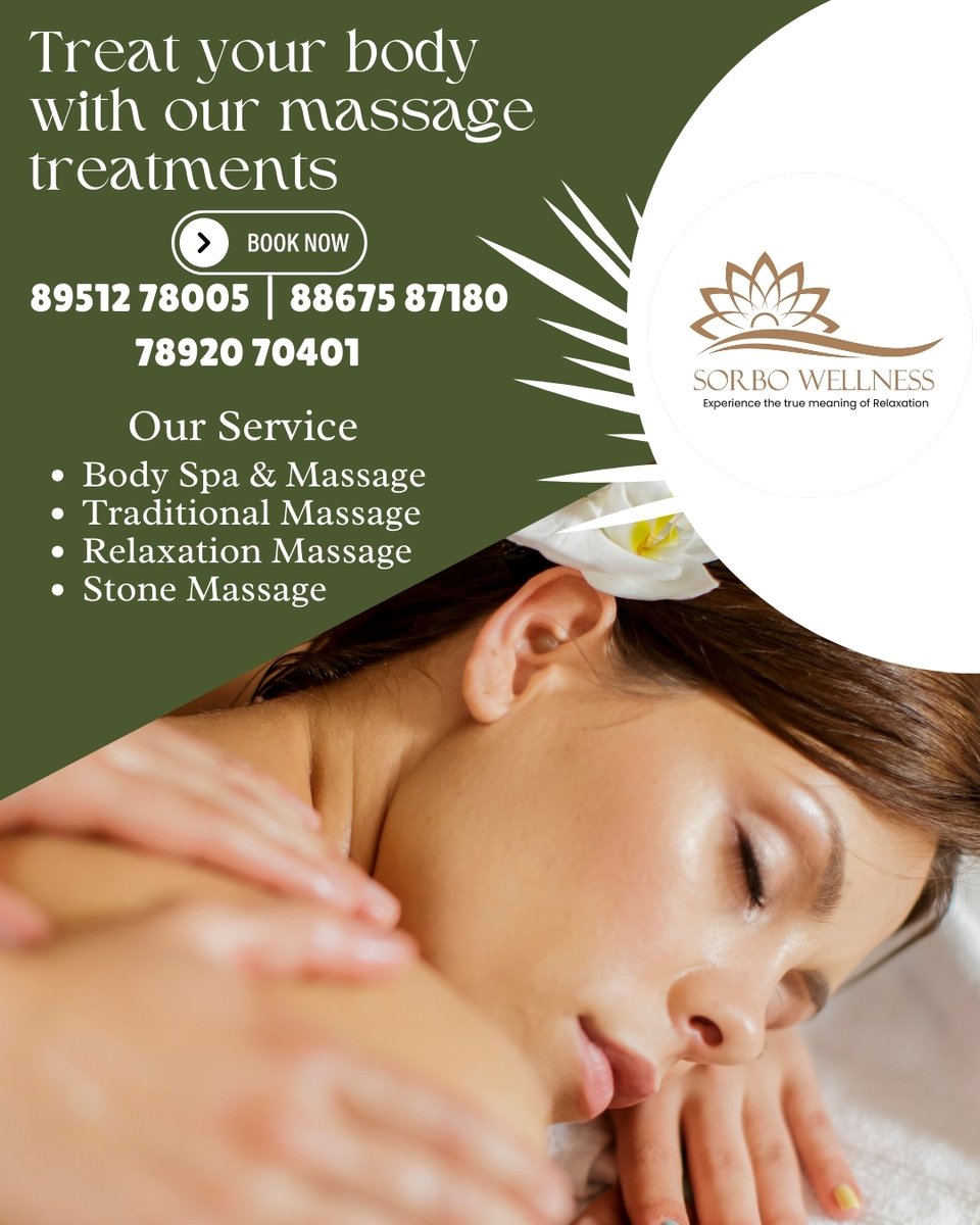 sorbowellness's tweet photo. “Sorbo wellness Spa — Where true relaxation begins."

📍 Kaggadaspura | Marathahalli | Kalyan Nagar
📞 91487 72095 | 63643 67828 | 80951 38418
🌐 https://t.co/zEG0Pxt8Fp
#SorboWellness #LuxuryPampering #LuxurySpaExperience #RejuvenateWithUs #PeacefulVibes #RelaxAndUnwind https://t.co/W086BrEKJi