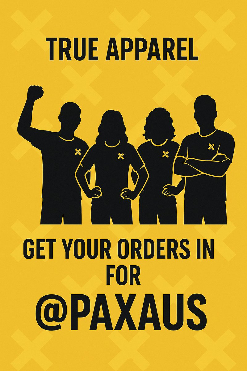 TrueApparelCo's tweet photo. Heading to @PAXAUS?

Rep your org by True Apparel, built for gamers, worn by champions.

Bring the heat to the floor and show up in support of your team 💪🏼

https://t.co/dJnREImmmR

#TrueApparel #PAXAUS #TeamGear https://t.co/jFYU2tI9m0