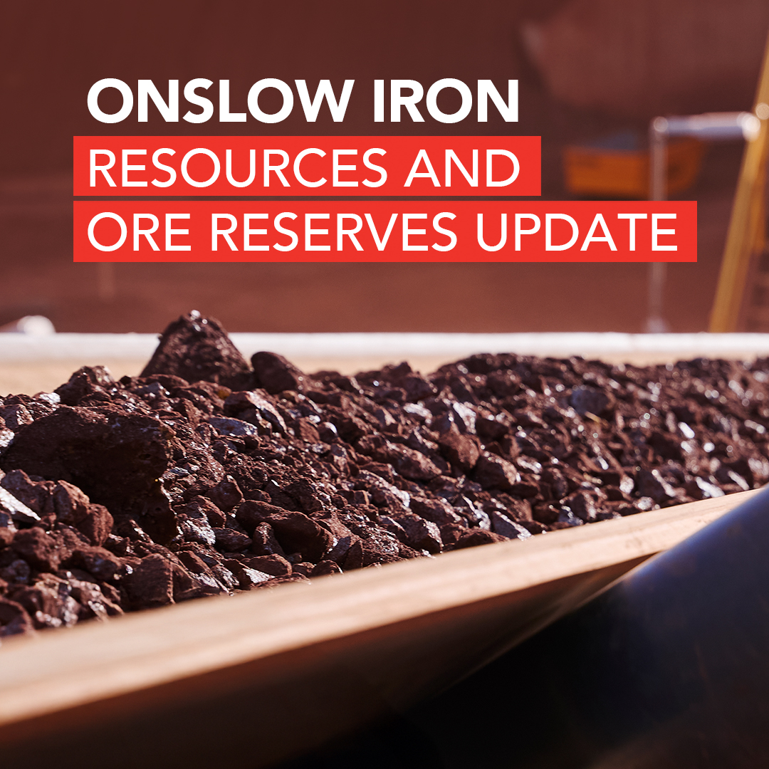 Today we announced increases to Mineral Resources and Ore Reserves statements for Onslow Iron. The project's Mineral Resources increased to 744Mt at 56.3% Fe, up 89% compared with figures from September 2023. Ore Reserves are up 73% to 359Mt. More details: brnw.ch/21wSOeK
