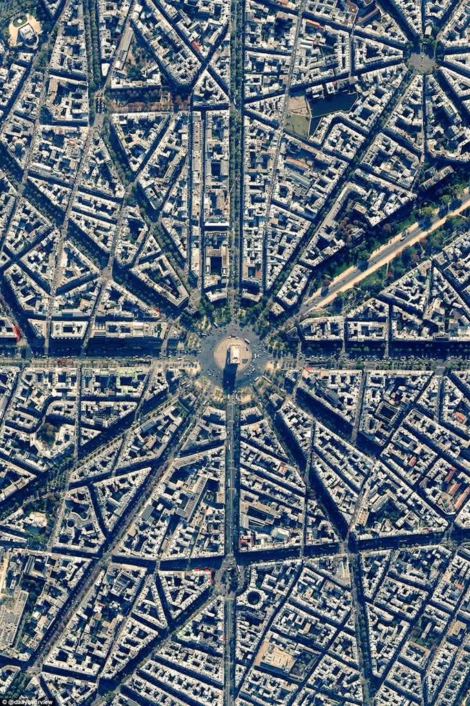 Géométrie hausmannienne autour de <a href="/ArcDeTriomphe/">Arc de triomphe</a> ...
paris-visites-guidees.com #Paris