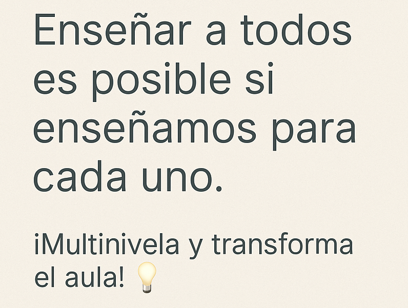 MariE_Gra's tweet photo. Multinivelamos????? Yo lo intento😜 #DigitalizaFP #VisualízateFP #ProfesON #DUA #AulaDUA https://t.co/hdjrYQkPzi
