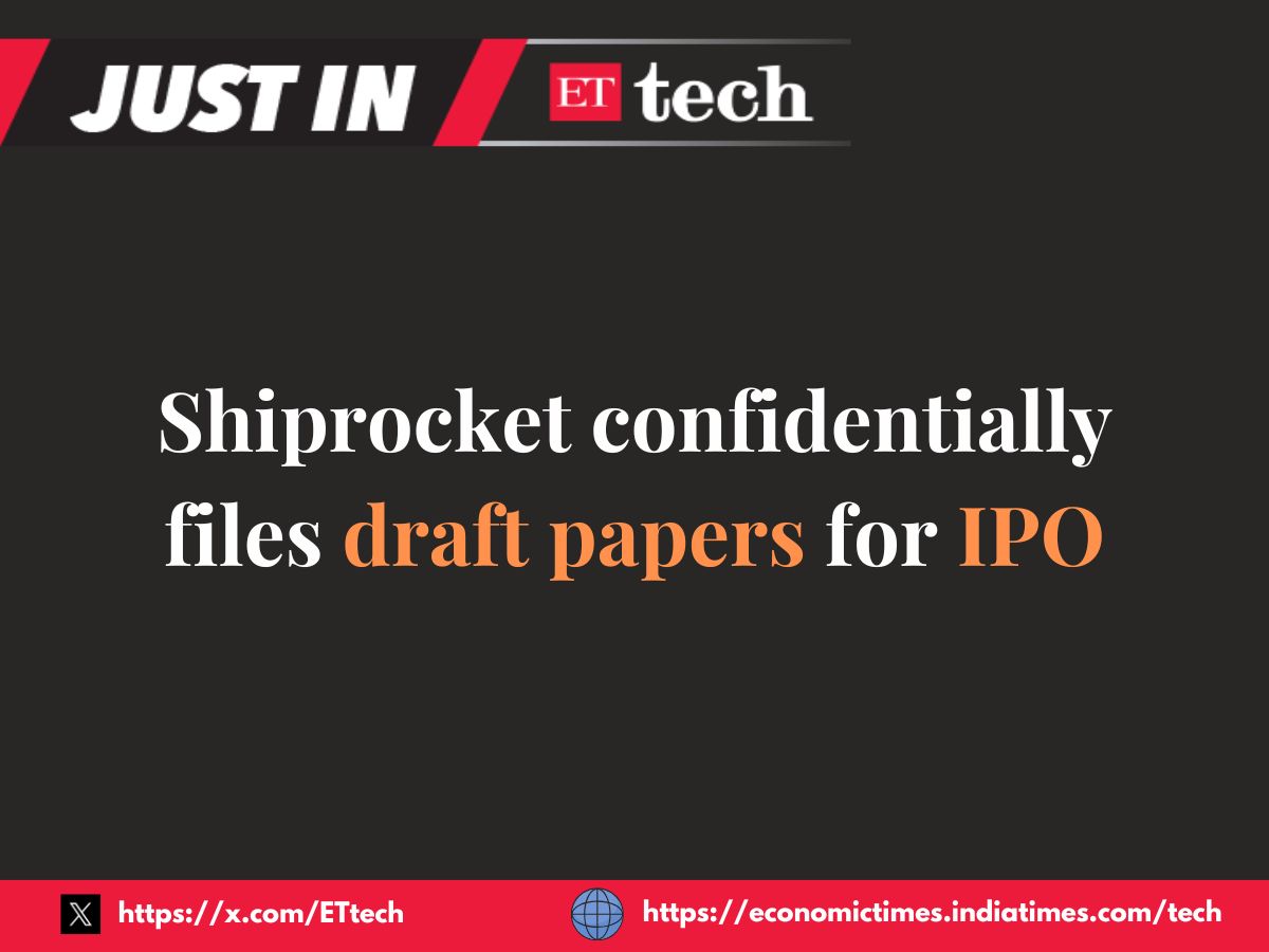 ETtech's tweet image. 🚨🚨#JustIn: @ShiprocketIndia confidentially files #draftpapers for #IPO
