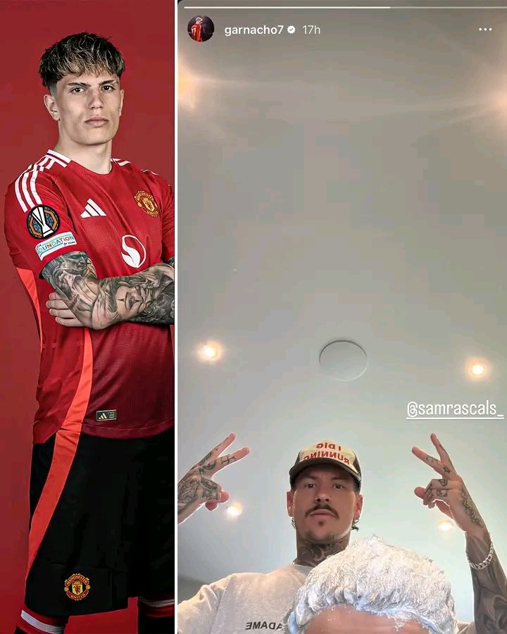 Garnacho getting Europa League final ready 👀💈