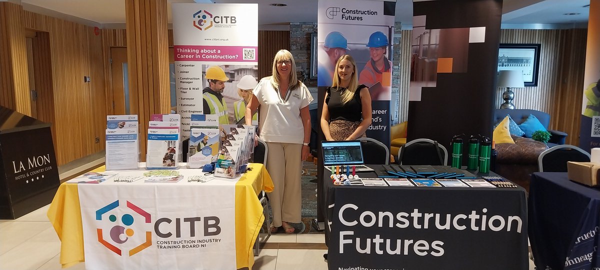 All set up to promote careers in construction at <a href="/NISCACareers/">NISCA</a>  alongside our industry colleagues Construction Futures. We look forward to speaking to local careers teachers to help inform them of the opportunties a career in construction can bring. #BuildYourCareer