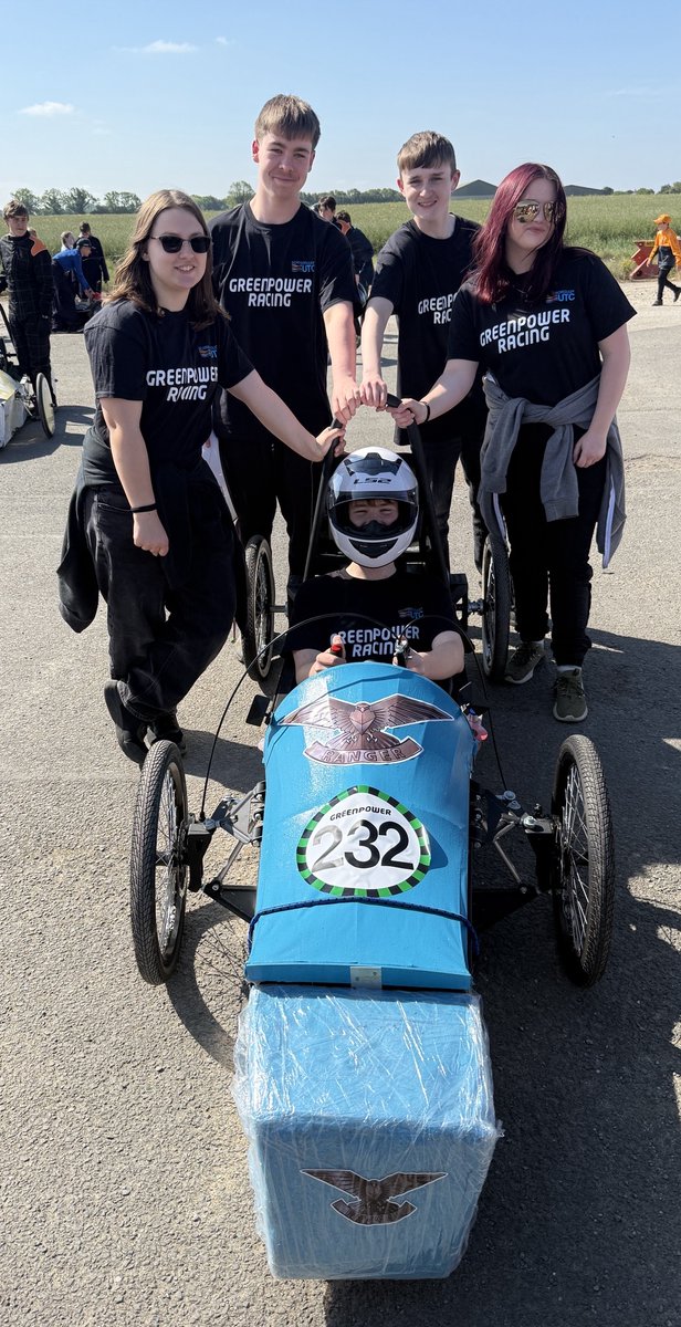 Our Greenpower teams raced at this years regional competition at Tockwith Airfield yesterday. Unfortunately no awards were won, but many lessons were learned for next time and a great day was had by all. A big thank you to all staff, volunteers and sponsors for their support!