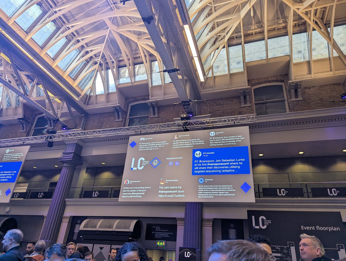 Excited to finally be at London Calling in person! <a href="/nanopore/">Oxford Nanopore</a> #nanoporeconf