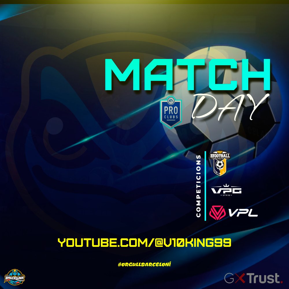 Gaming Barcelona eSports Club (@gamingbarxelona) on Twitter photo #EAFC25 | ยก๐๐๐๐๐๐๐๐!
๐ | <a href="/VPG_Spain/">Virtual Pro Gaming Espaรฑa</a>
๐ | <a href="/SinguerlinCF/">SinguerlinCF</a>
โฐ | 22:20h
๐ | <a href="/PLGeFootBall/">PLG efootball</a>
๐ | <a href="/Palanquista_eSp/">Palanquista eSports</a>
โฐ | 22:40h
๐บ | Youtube/<a href="/xV10KinGx/">๐๐๐๐ฆ๐พ๐๐</a>
#OrgullBarcelonรญ ๐๐ #EAFC25 | ยก๐๐๐๐๐๐๐๐!
๐ | <a href="/VPG_Spain/">Virtual Pro Gaming Espaรฑa</a>
๐ | <a href="/SinguerlinCF/">SinguerlinCF</a>
โฐ | 22:20h
๐ | <a href="/PLGeFootBall/">PLG efootball</a>
๐ | <a href="/Palanquista_eSp/">Palanquista eSports</a>
โฐ | 22:40h
๐บ | Youtube/<a href="/xV10KinGx/">๐๐๐๐ฆ๐พ๐๐</a>
#OrgullBarcelonรญ ๐๐