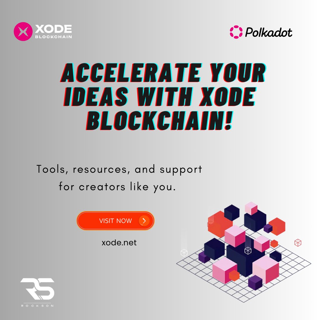 XodeNet's tweet photo. ⚡ Accelerate Your Ideas with Xode Blockchain!

Tools, resources, and support for creators like you. 
Start today: https://t.co/PRS824nP0o

#TechInnovation #FutureBuilders #XodeNet https://t.co/oLa4NQa1be