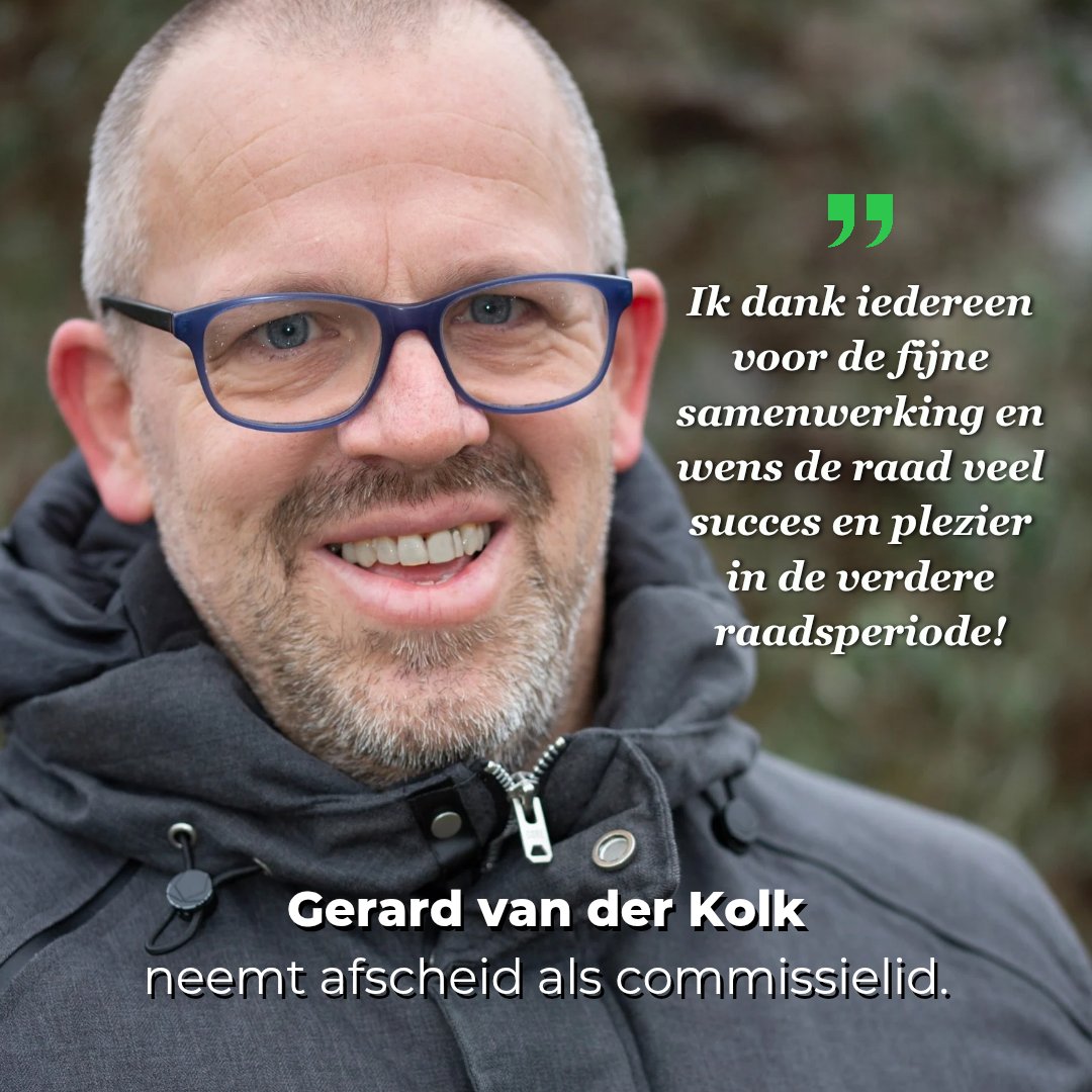 CDA-commissielid Gerard van der Kolk neemt in de raadsvergadering van 26 mei afscheid van de gemeenteraad. Gerard stopt wegens persoonlijke omstandigheden. We zijn heel dankbaar voor de inzet van Gerard in de afgelopen jaren en wensen hem alle goeds voor de toekomst! #hattem #cda