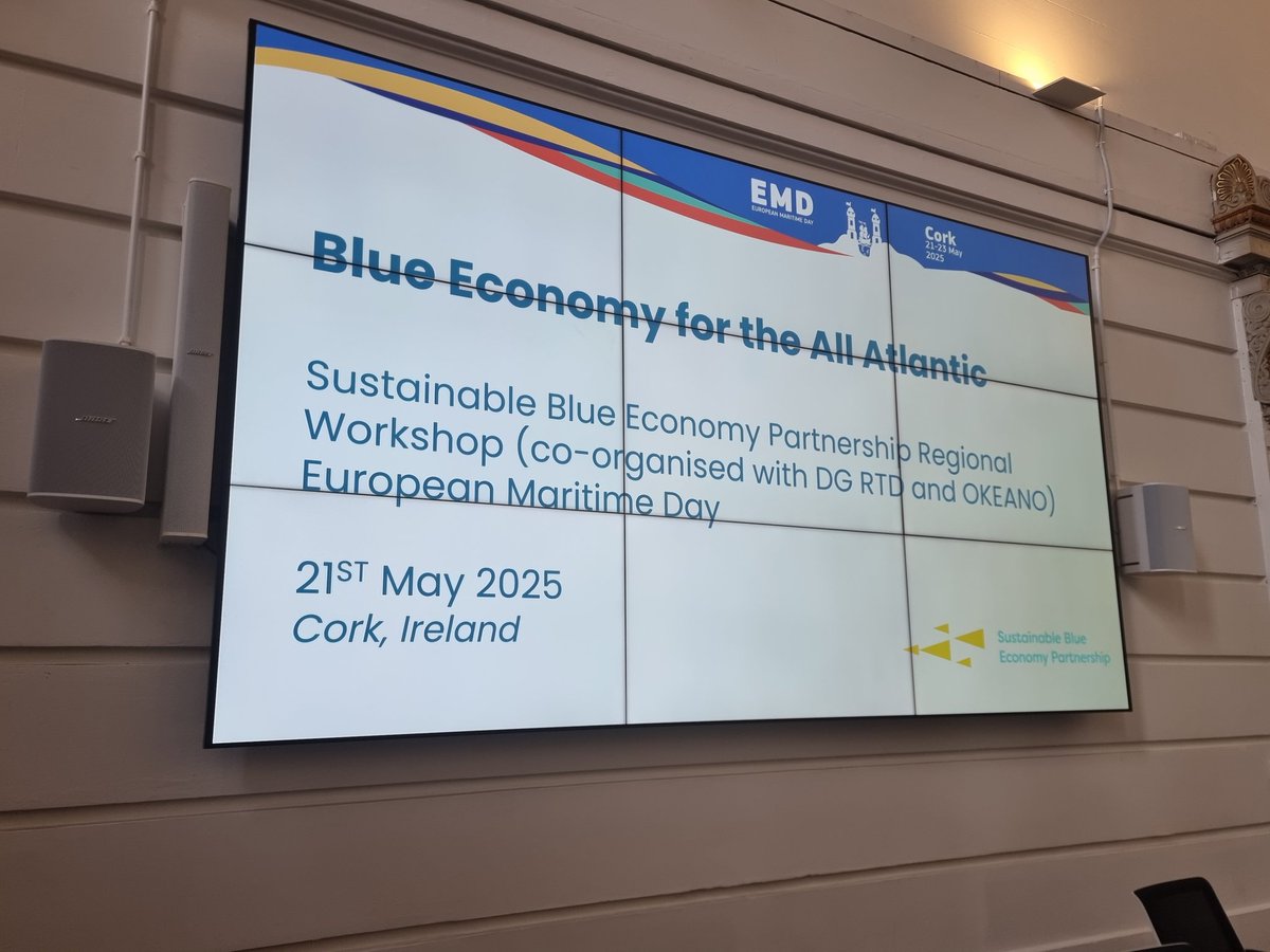 Exciting morning in Cork for the first day of the annual European Maritime Day conference. 

This annual EU conference brings representatives from across Eurioe together to focus on maritime affairs and sustainable blue growth across the regions.

#IrelandsDNA #EUMaritimeDay2025