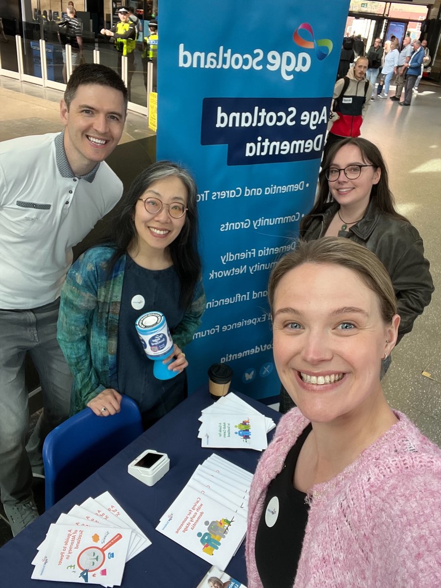 Age Scotland Dementia (@agescotdementia) on Twitter photo Come meet our team and find out more about all the dementia work we do at <a href="/agescotland/">Age Scotland</a> 💙 We'll be at the following stations until 4pm:
📍Glasgow Queen Street Station
📍and Edinburgh Haymarket Station
Come over and say hello! #DementiaActionWeek Come meet our team and find out more about all the dementia work we do at <a href="/agescotland/">Age Scotland</a> 💙 We'll be at the following stations until 4pm:
📍Glasgow Queen Street Station
📍and Edinburgh Haymarket Station
Come over and say hello! #DementiaActionWeek