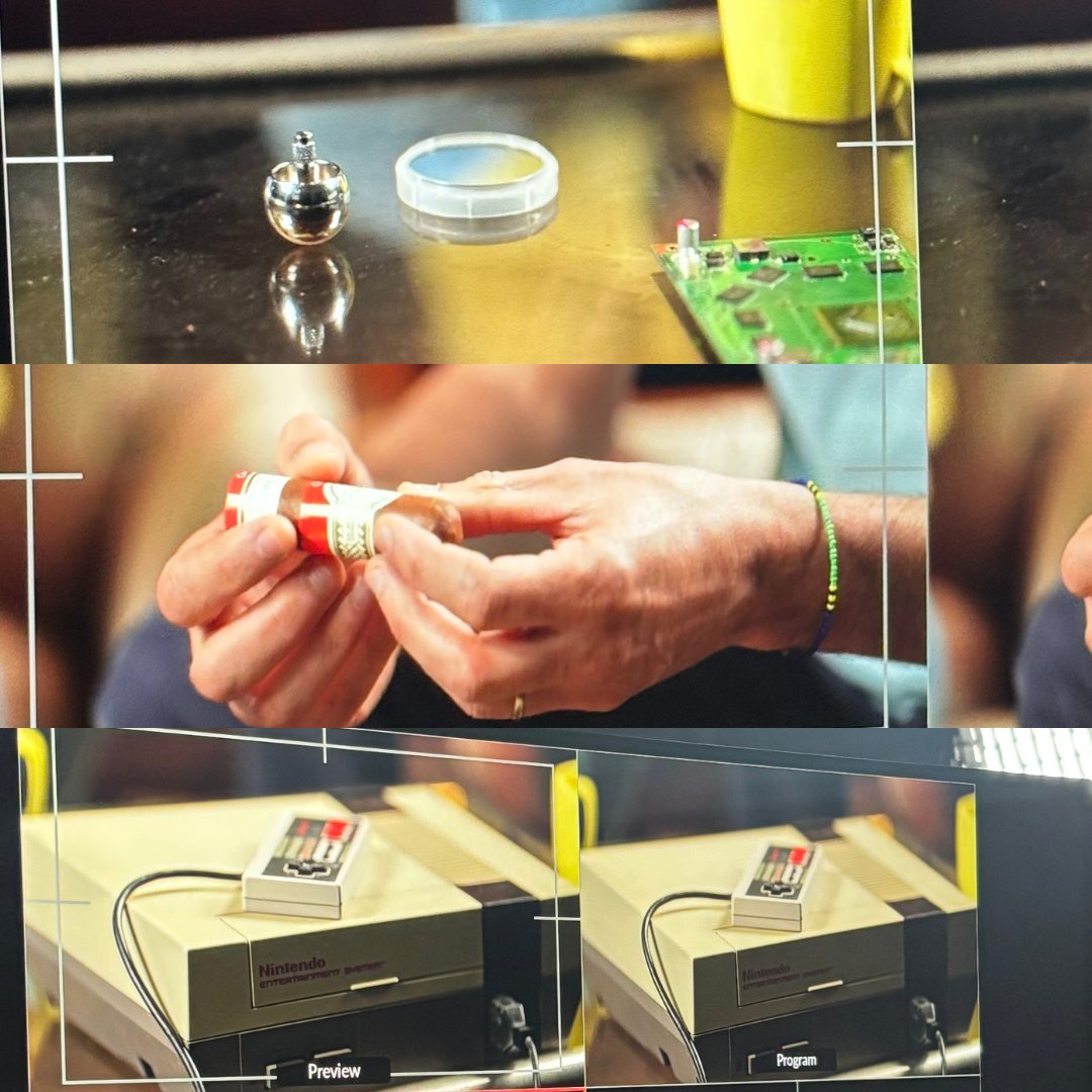 #Quiz❓| Une toupie. Un cigare. Une console.

Promis, ce n'est pas une nouvelle trend TikTok.
On prépare quelque chose. Et ces trois objets ont un rôle à jouer. Oui, même le cigare.

👀 Saurez-vous deviner ce qu’ils ont en commun ?

Préparez vos neurones, et vos manettes. 🎮