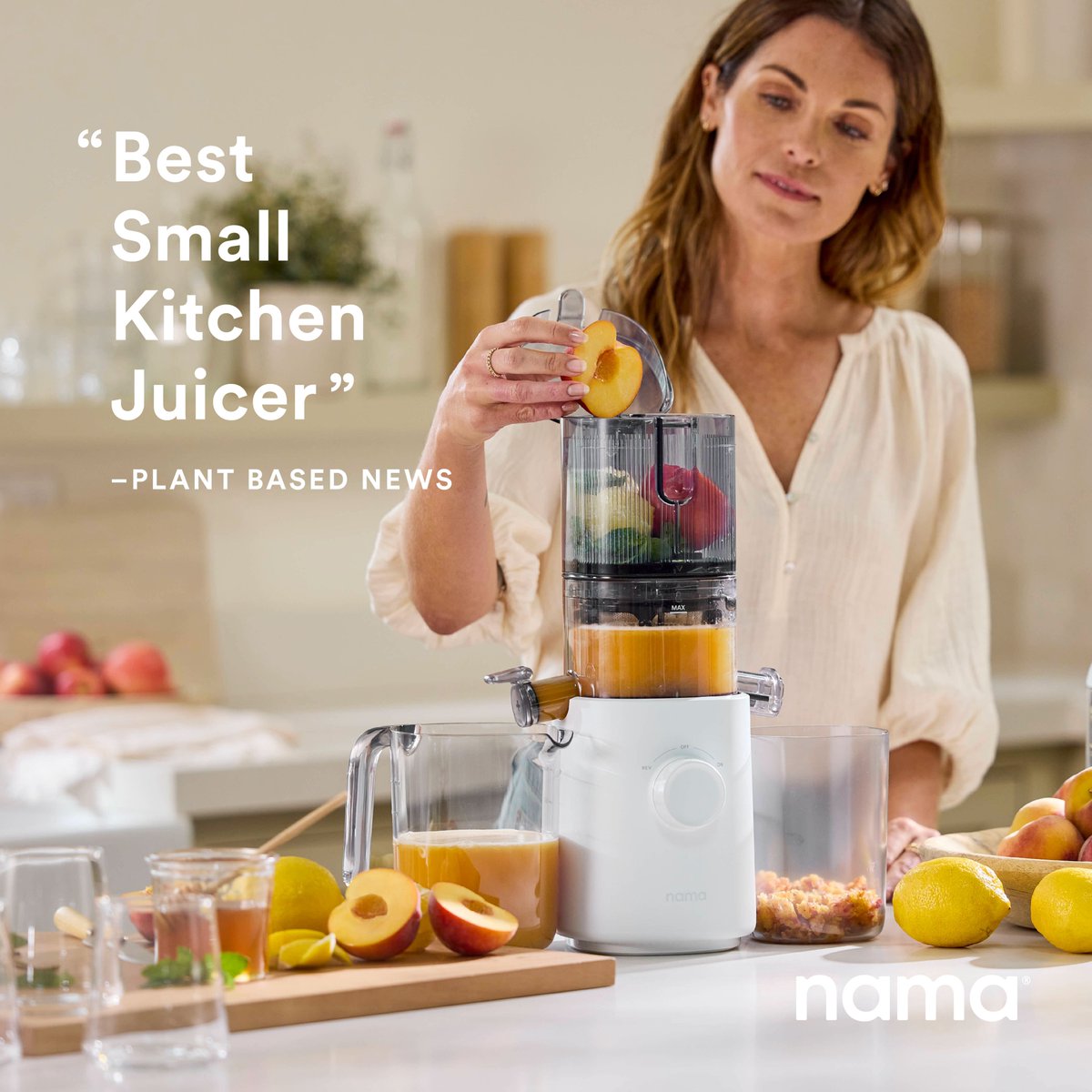 The Nama J3 is designed to take up the least amount of space while making the highest quality juice. It’s lightweight enough to take on vacation or anywhere on the go to help maintain your juicing routine.

namawell.com/collections/ju…