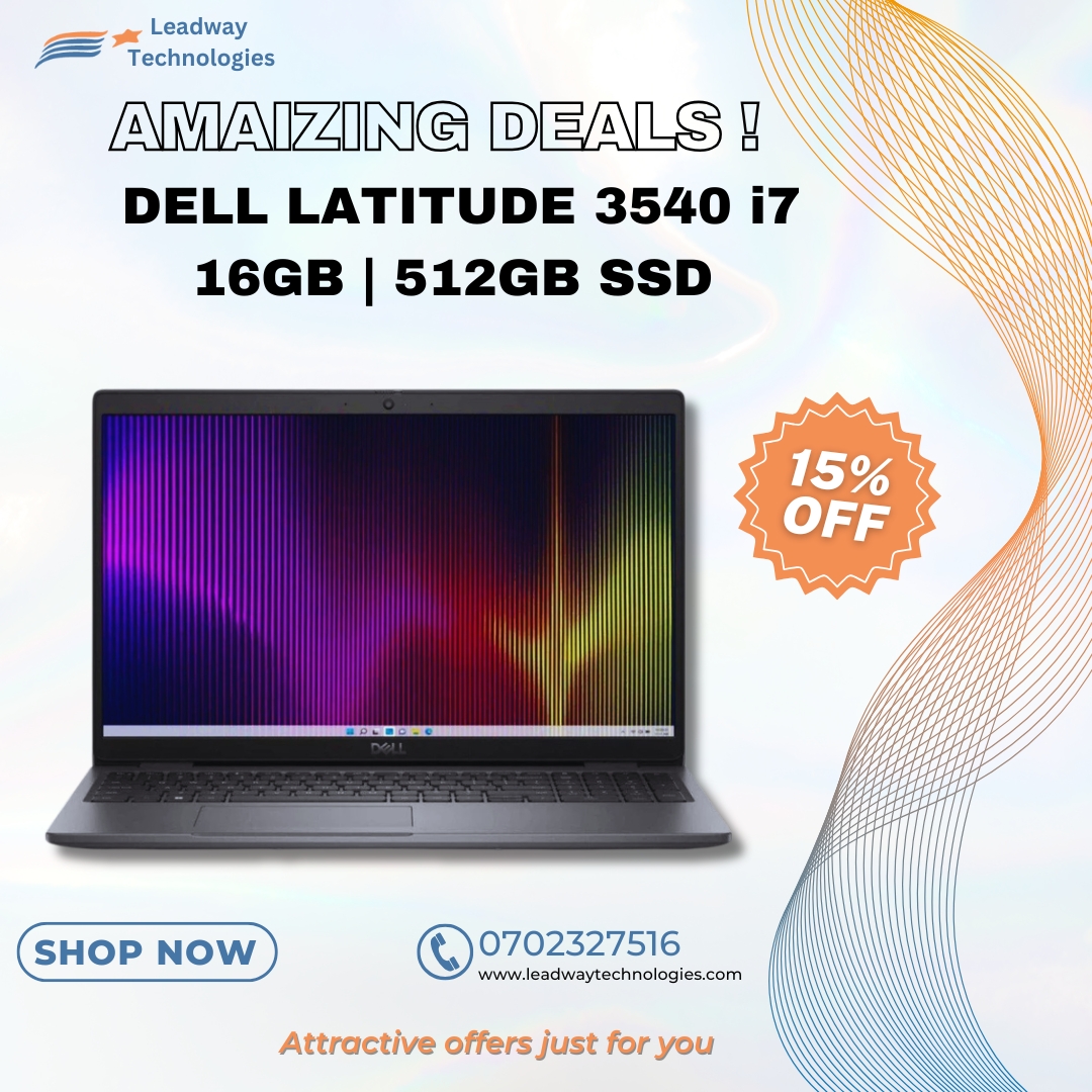 LeadwayTechLLP's tweet photo. ๐ป DELL LATITUDE 3540
๐น Processor: Intel Core i7-1355U (13th Gen)
๐น Memory: 16GB RAM
๐น Storage: 512GB SSD
๐น Display: 15.6" Full HD
๐น OS: Ubuntu
๐นWarranty: 1 Year
Now available!
๐ฆCountrywide delivery
#DellLatitude3540 #LeadwayTechnologies #TechKenya #LaptopDeals #Ubuntu https://t.co/DAs7UExCgQ