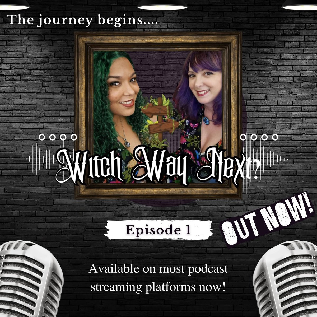 🔮 New podcast alert! Witch Way Next? is here to spark your magic. 🌙✨

Spells, stories, laughs &amp; a little mystery—perfect for every witchy soul. 🕯🎙

Brew a cuppa &amp; tune in. Your path starts here.
#WitchWayNextPodcast #WitchyPodcast #WitchesOfTwitter #WitchVibes