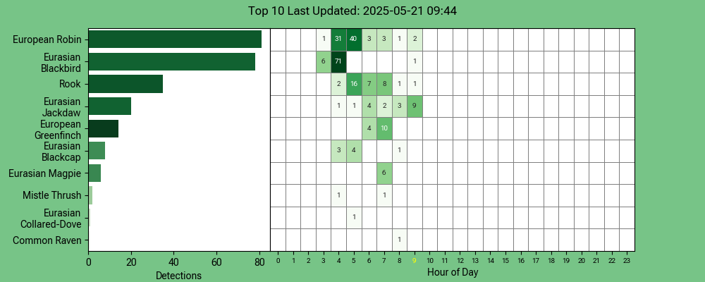 MichaelHowland1's tweet image. #BirdNET-Pi @Raspberry_Pi - #Blackbird &amp;amp; #Robin leading the #dawnchorus this morning
app.birdweather.com 
@ManxBirdLife @manxnature @BTO_GBW @Natures_Voice @BiosphereIOM #wildlife #isleofman #ManxNature #TeamWilder